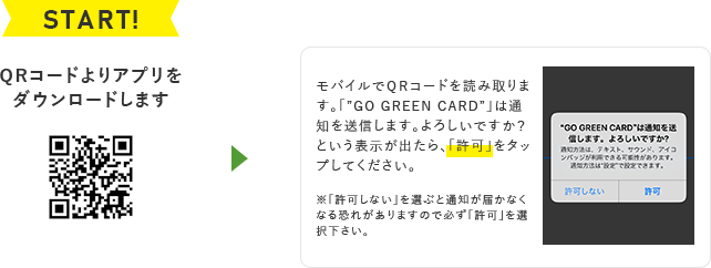 QRコードよりアプリをダウンロードします