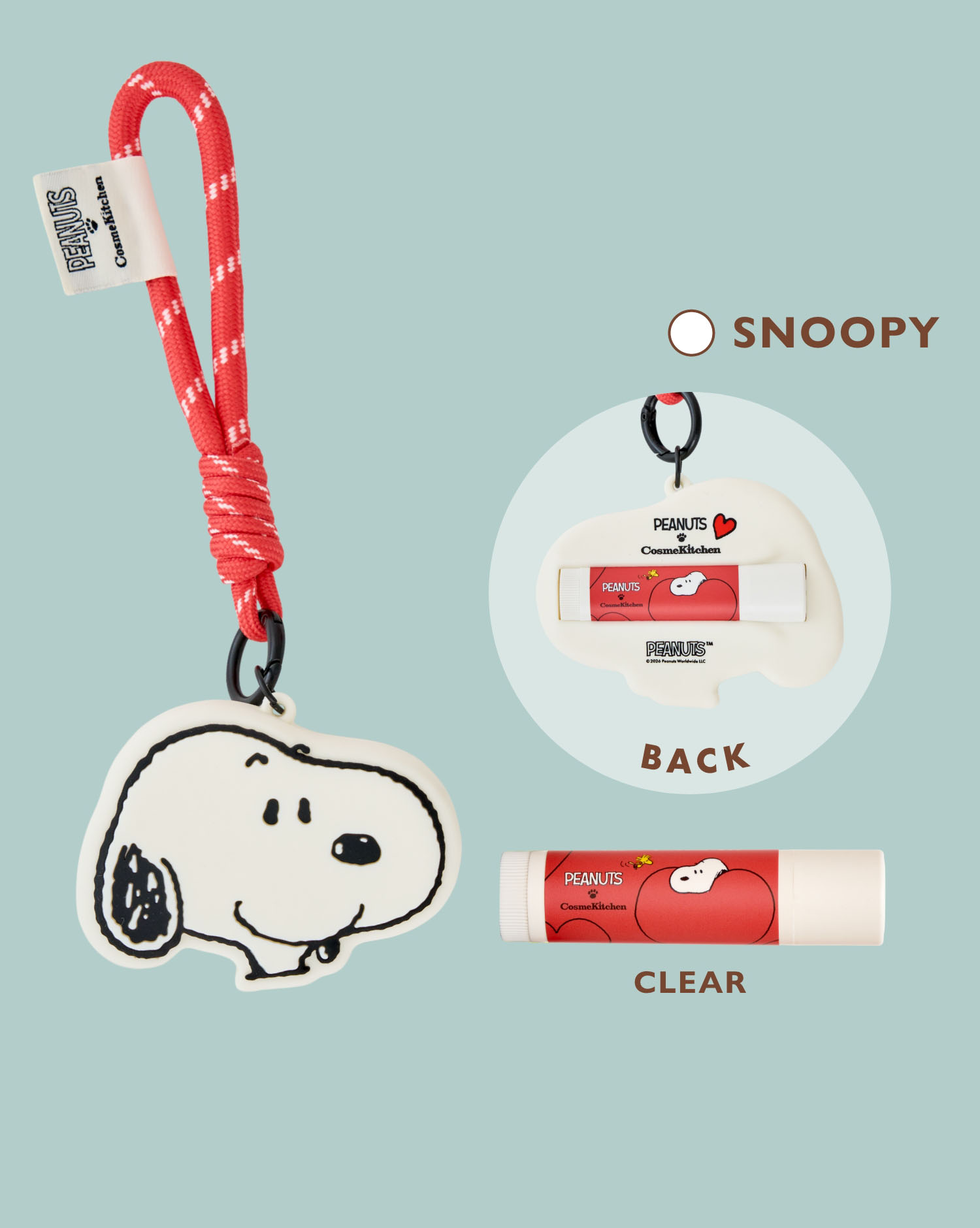 PEANUTS アロマティックリップクリーム チャームセット SNOOPY