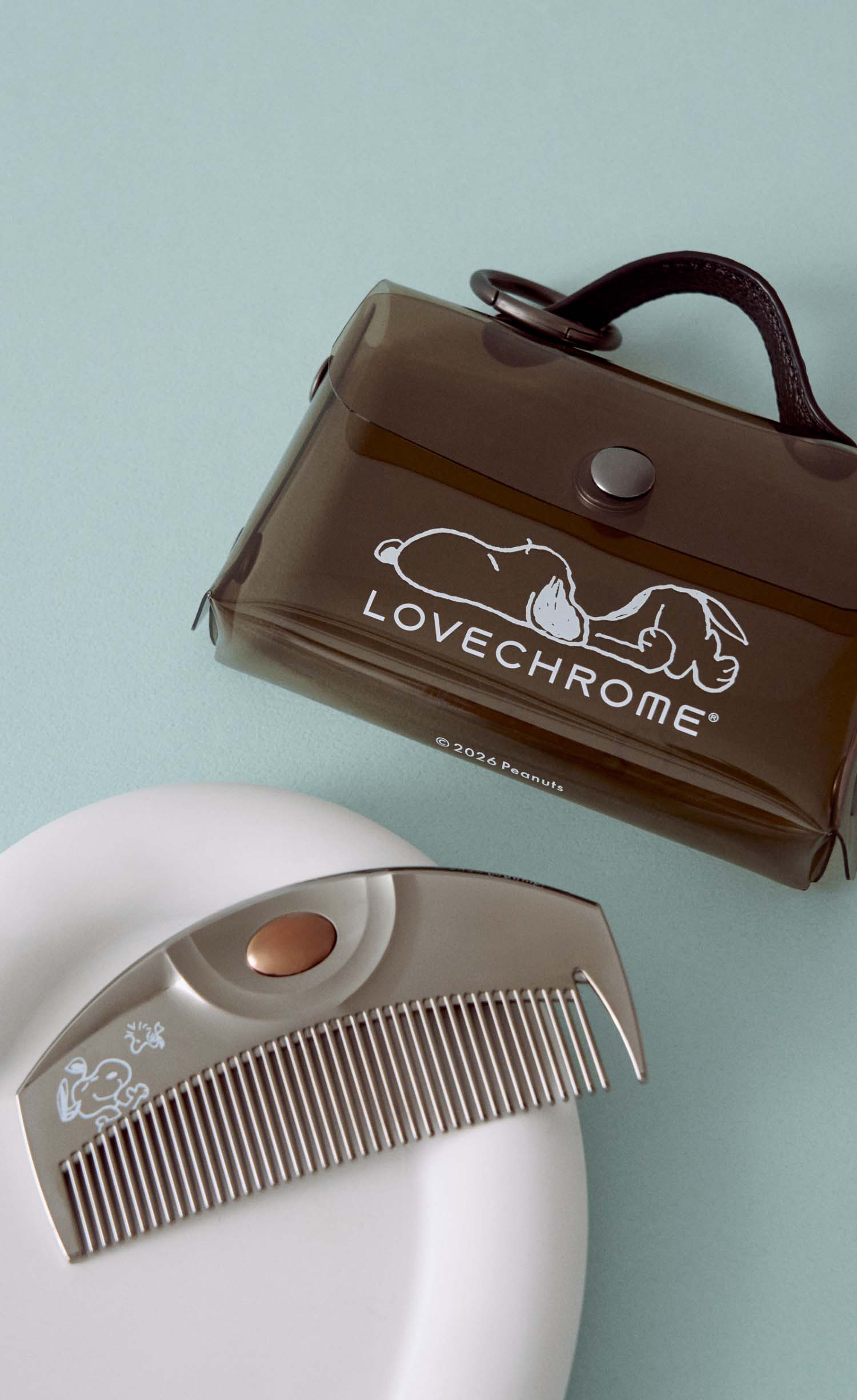 PEANUTS （R）PGツキ プレミアムブラック バッグチャーム付き