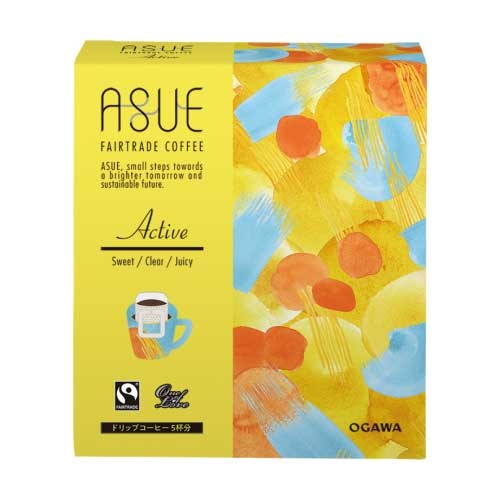 小川珈琲 ASUE Fairtrade Coffee Active ドリップコーヒー 5杯分