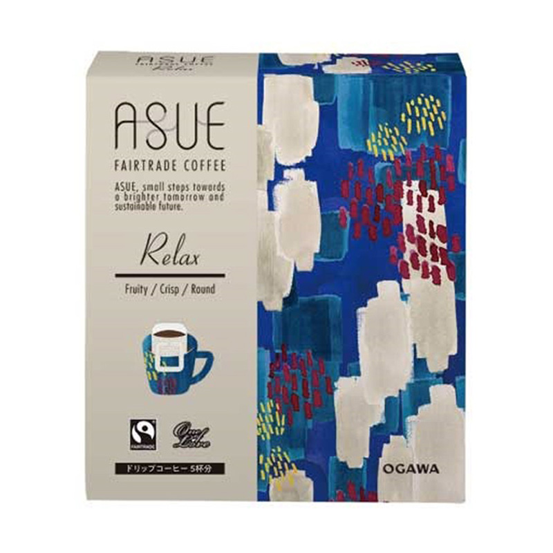 小川珈琲 ASUE Fairtrade Coffee Relax ドリップコーヒー 5杯分